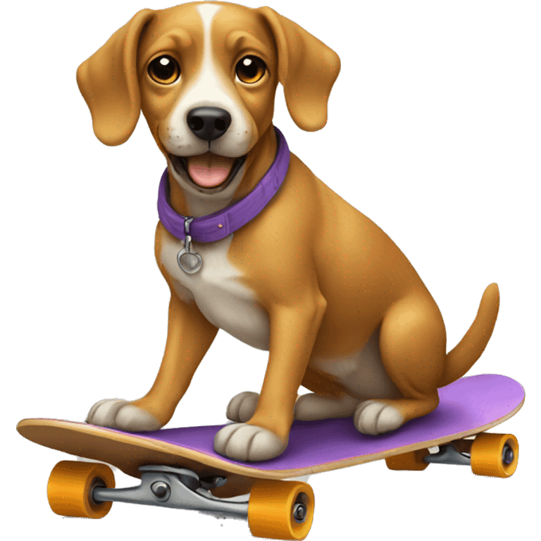 Dog on skateboard  emoji