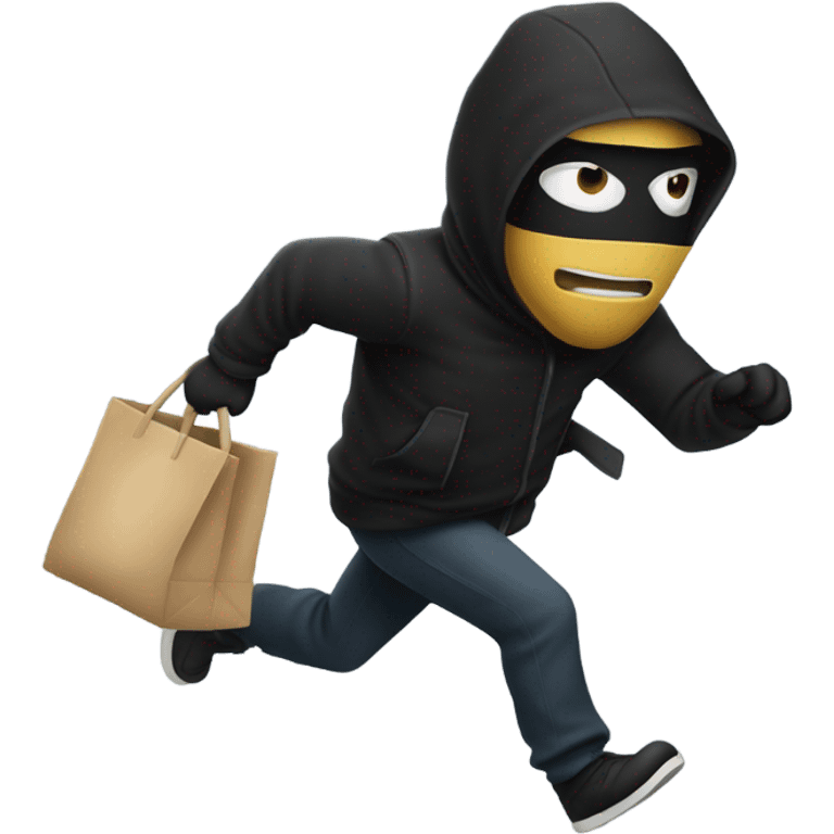 Robber running emoji