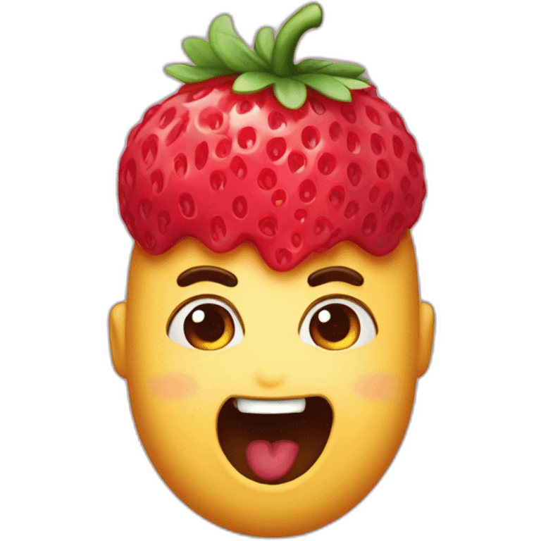 fraise personifié sucre daddy emoji