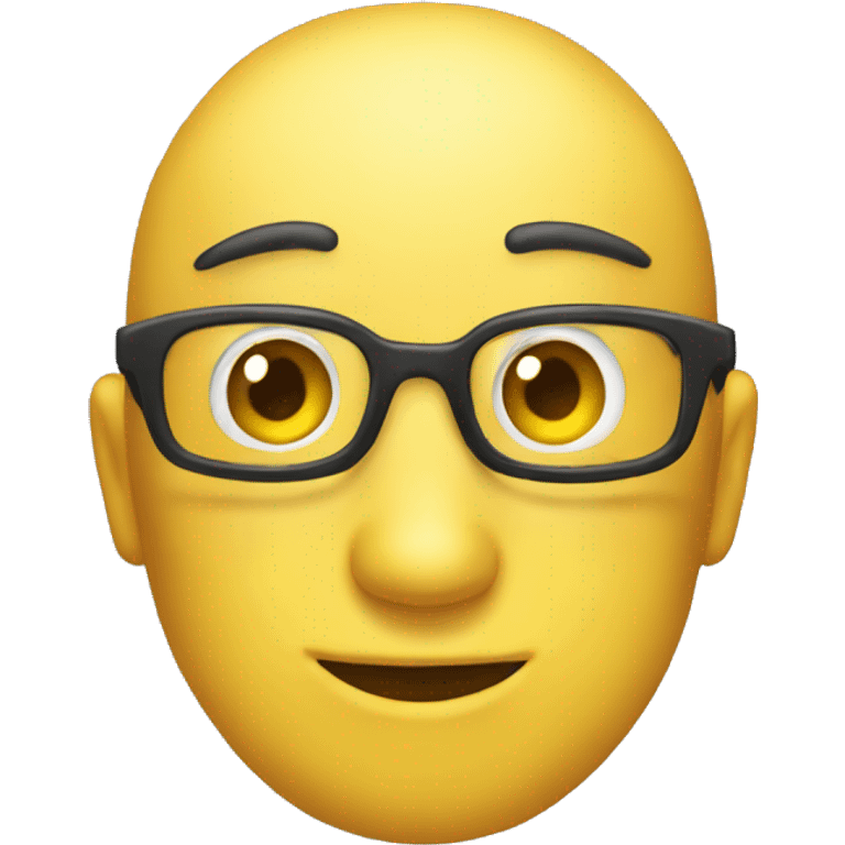 Generic yellow emoji facing to the side but looking at you from the side of it’s eye  emoji