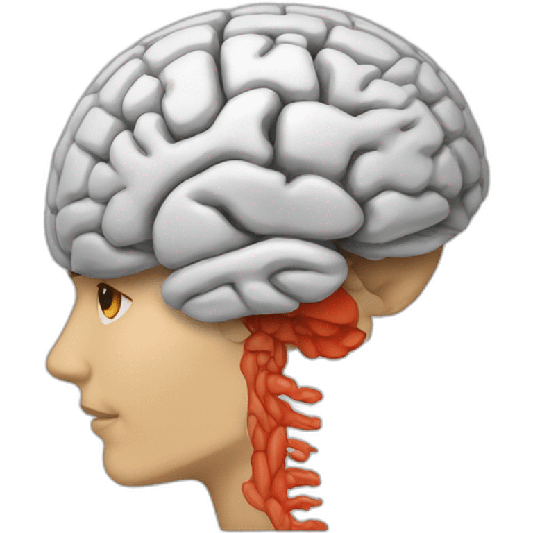 Sagittal brain emoji