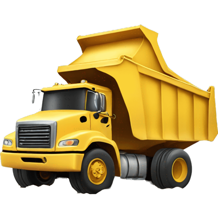 dump truck dumping coins emoji