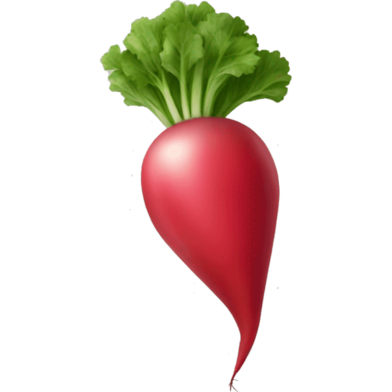 a single piece of radish emoji