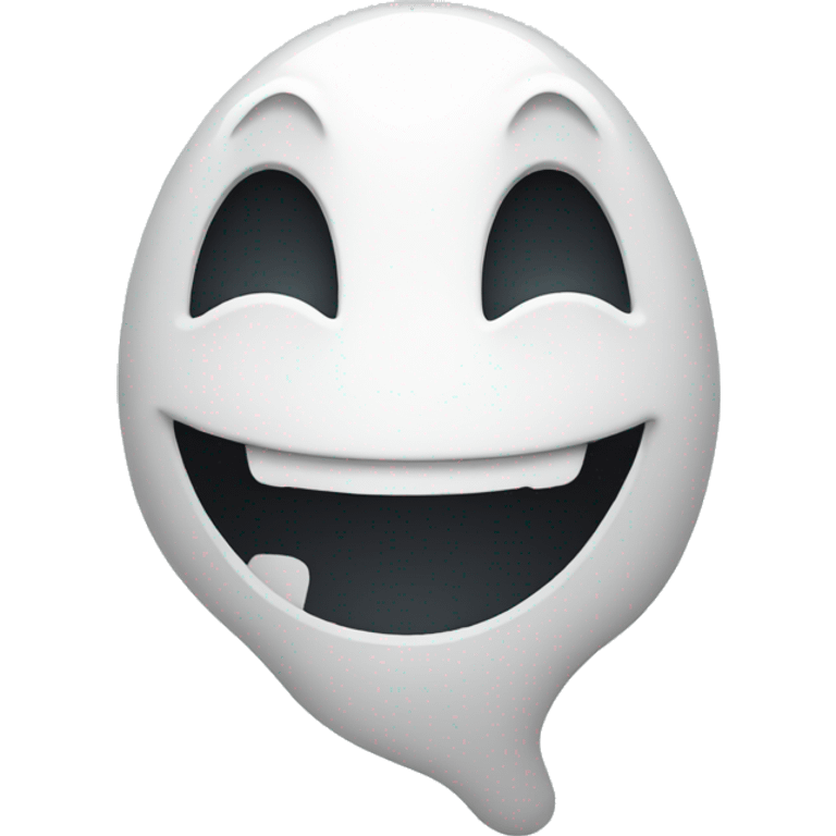 Ghost smiling  emoji