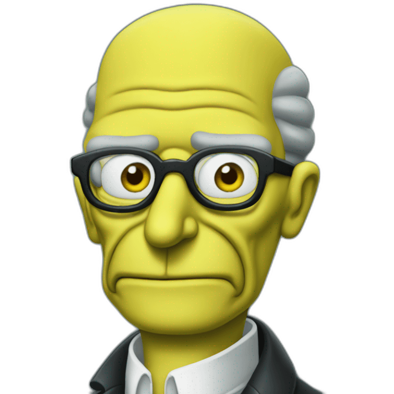 Mr Burns wearing glasses emoji