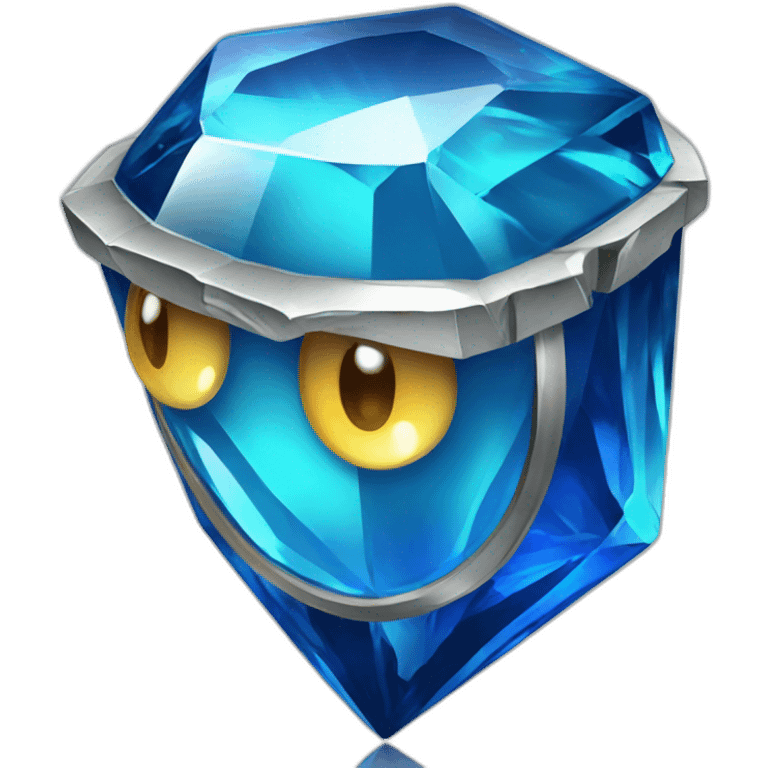 Blue Gem from the game "Bejeweled" emoji