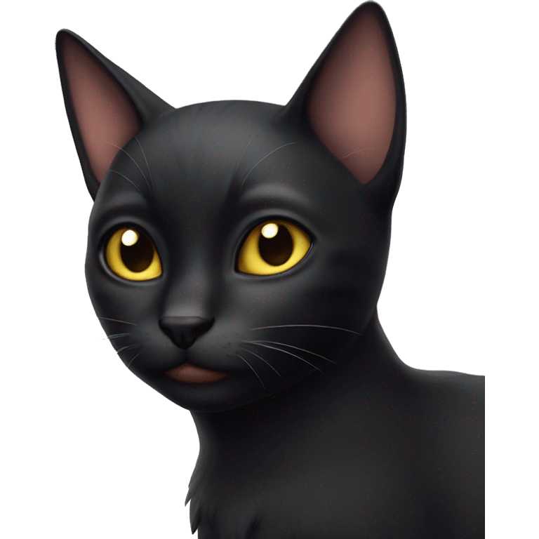 black cat fairy emoji