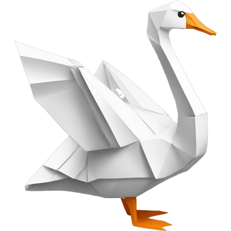 origami swan emoji