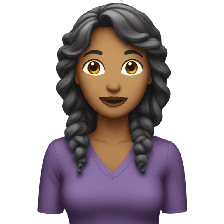 Femme qui parle emoji