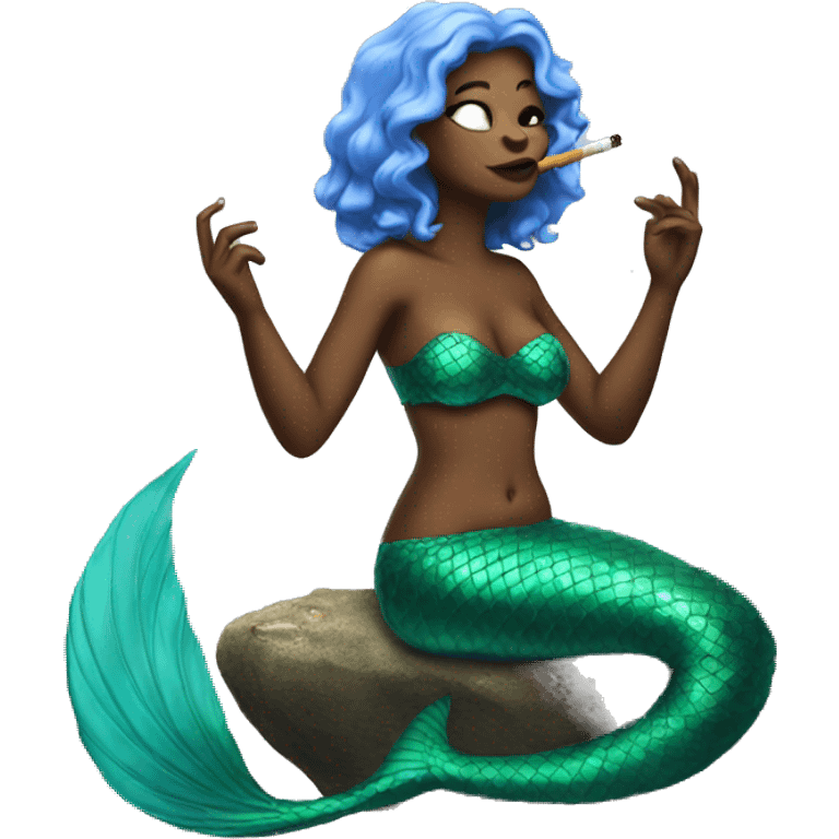 mermaid smoking emoji