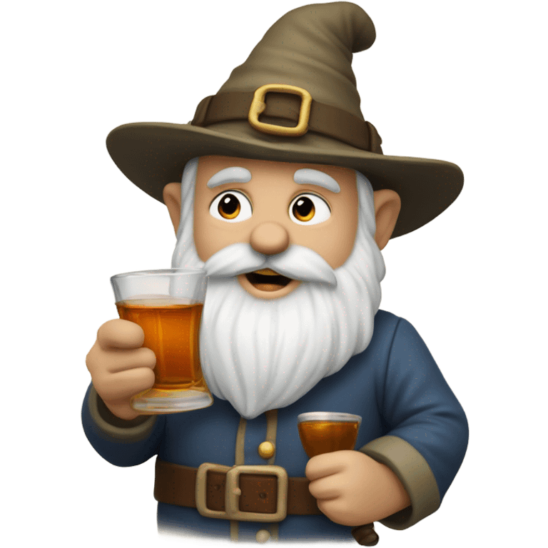 gnome pouring some rum out emoji