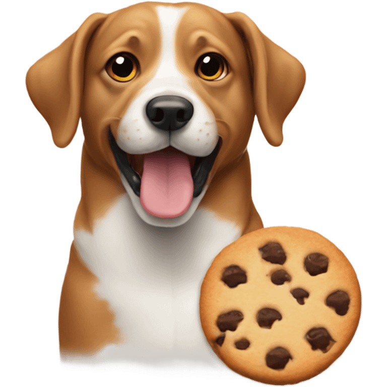 Dog eating a cookie  emoji