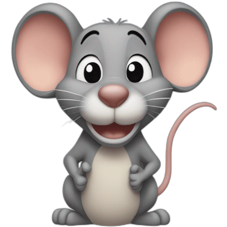 Jerry the mouse from the cartoon emoji