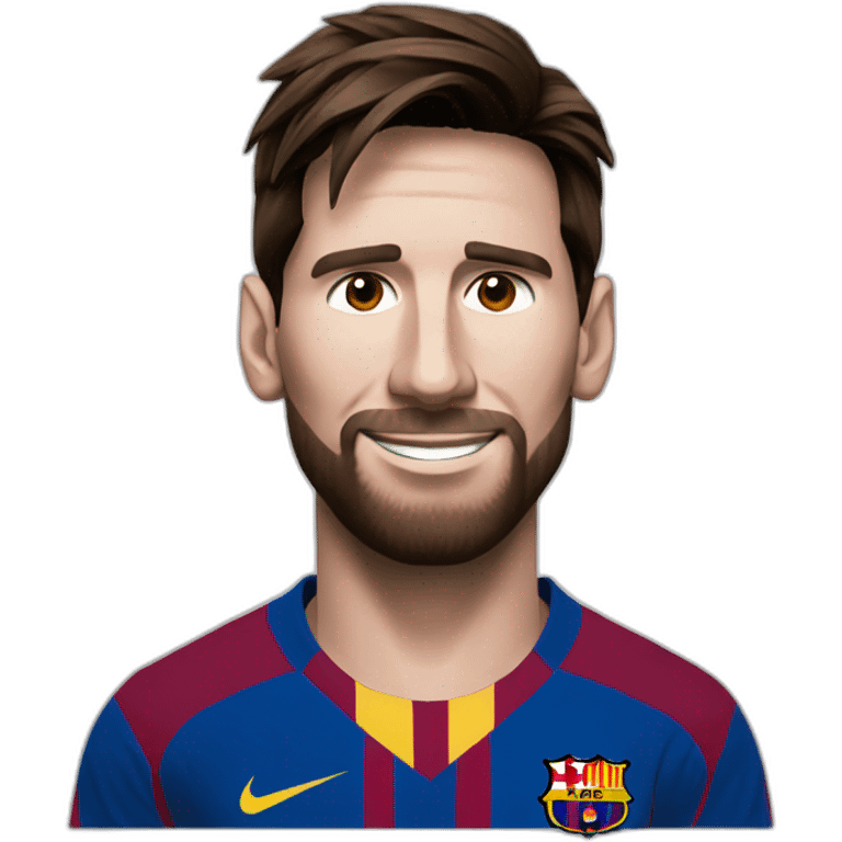 Messi con pelota emoji