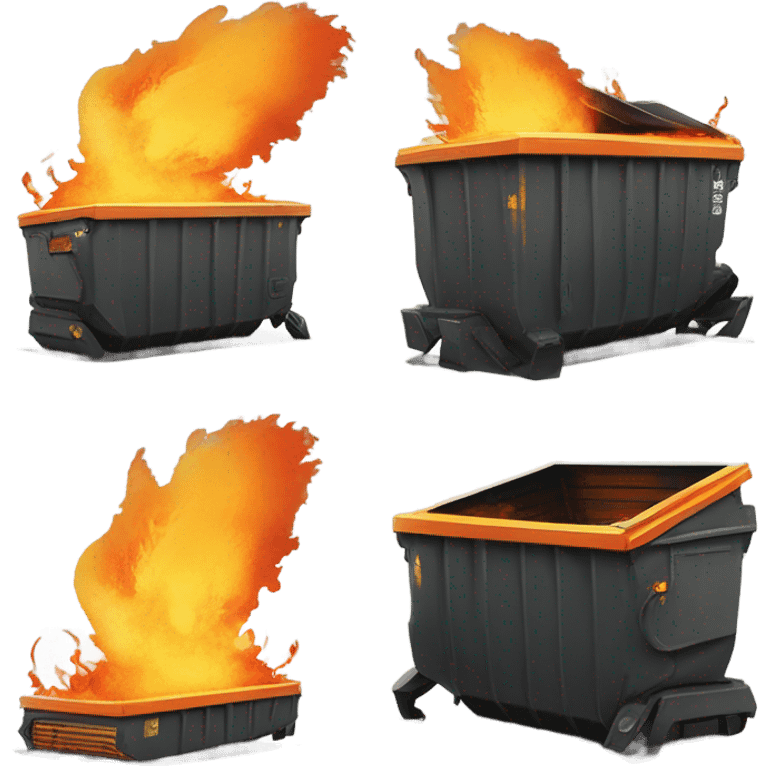 Dumpster fire emoji