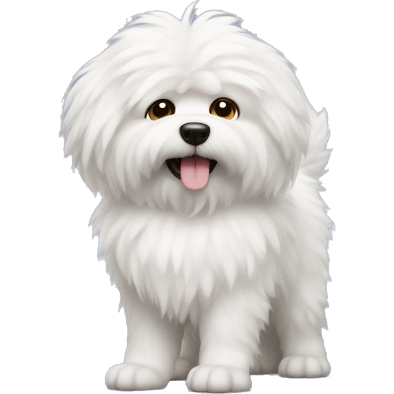 white fluffy dog emoji