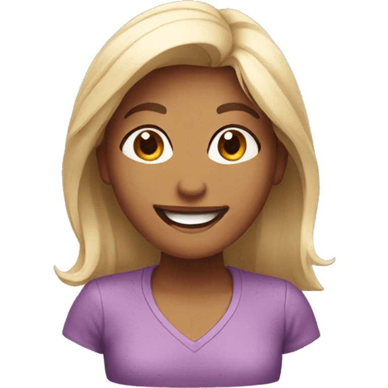 happy female emoji