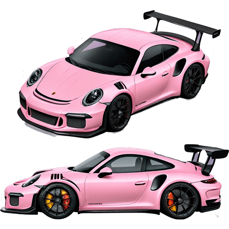 pastel pink porche gt3 RS emoji