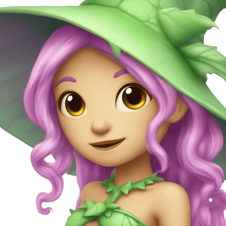 little kawaii cute fairy witch lizard emoji