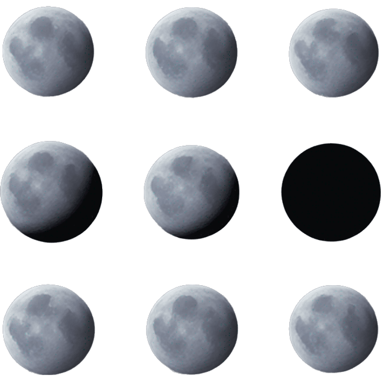 Moon phases  emoji