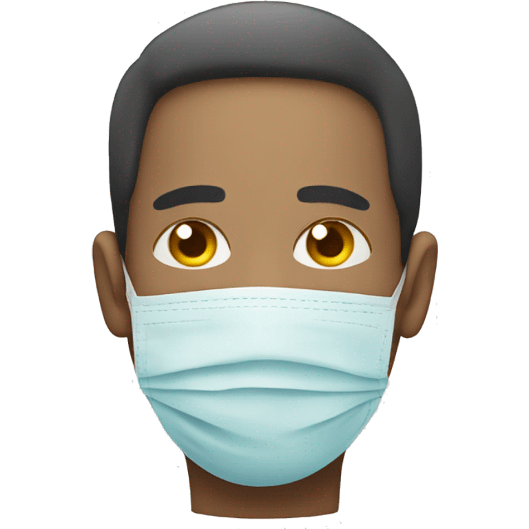 A sick man have mask  emoji