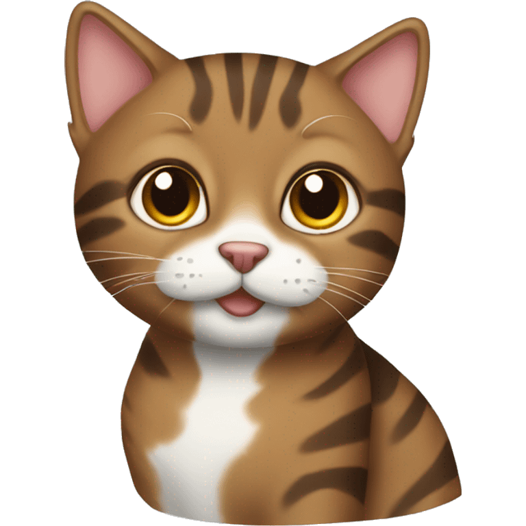 Brown tabby cat emoji