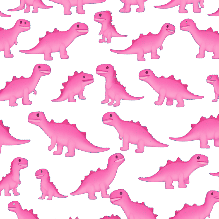 Dinosaur surfing pink dress emoji