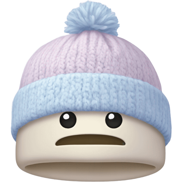 pastel winter hat emoji