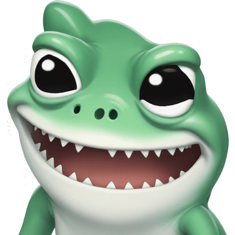 pepe the frog with shark outfit emoji