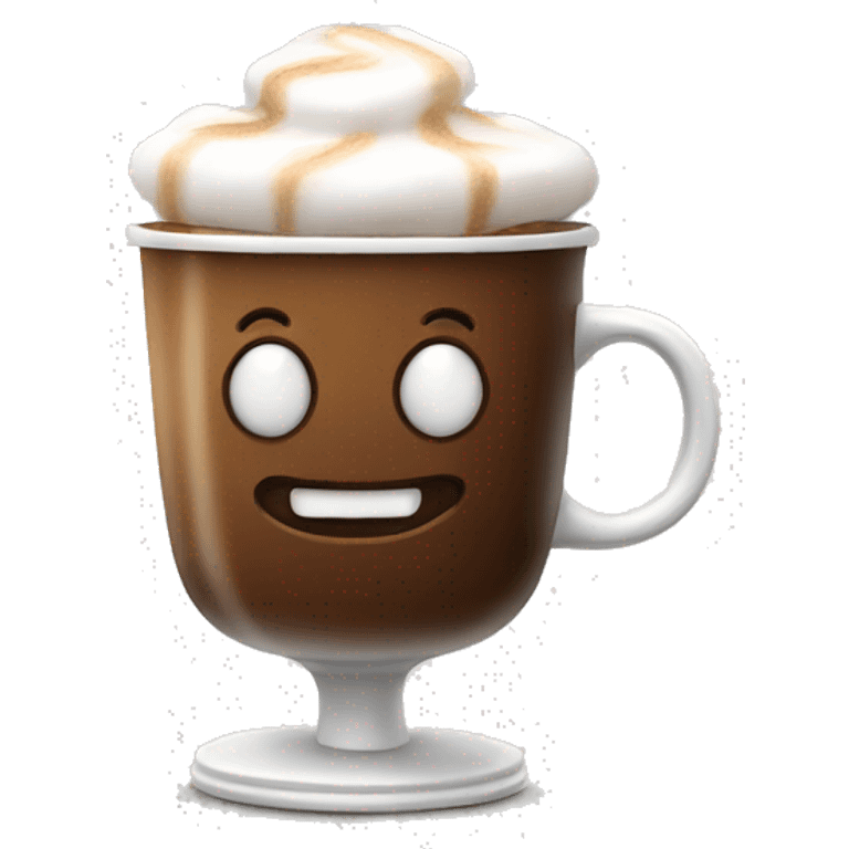 Coffe with marshmallow  emoji