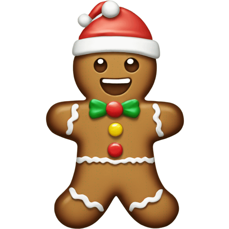 Christmas gingerbread emoji