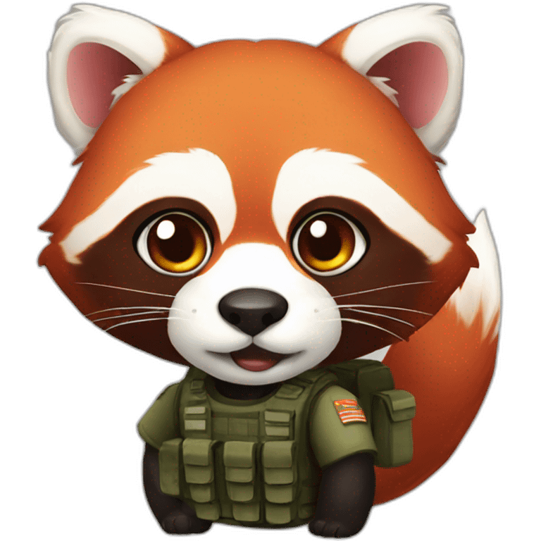 military red panda emoji