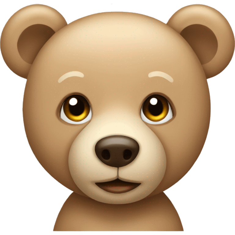 beige teddy bear emoji