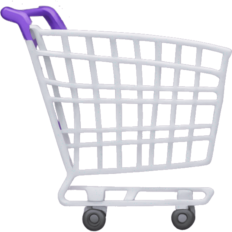 Purple shopping cart emoji