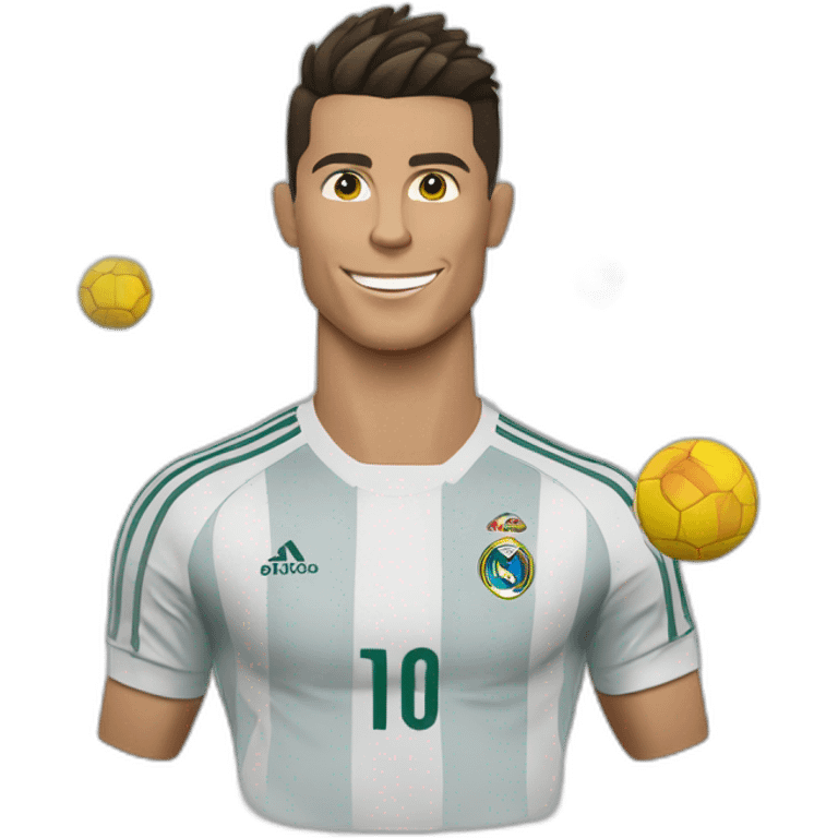 Cristiano ronaldo qui marque un coup de ciseaux emoji