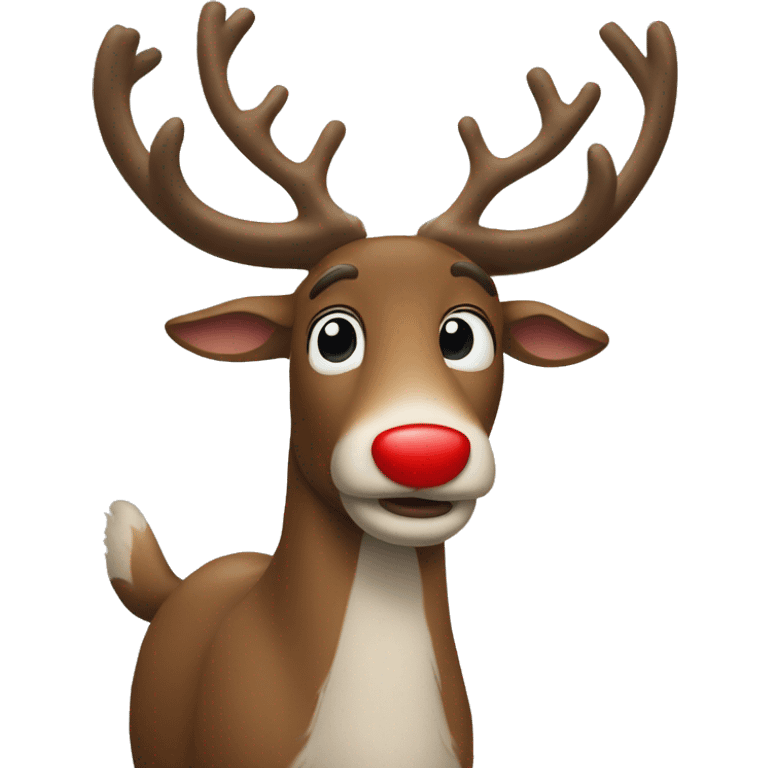 Red Nosed Reindeer emoji