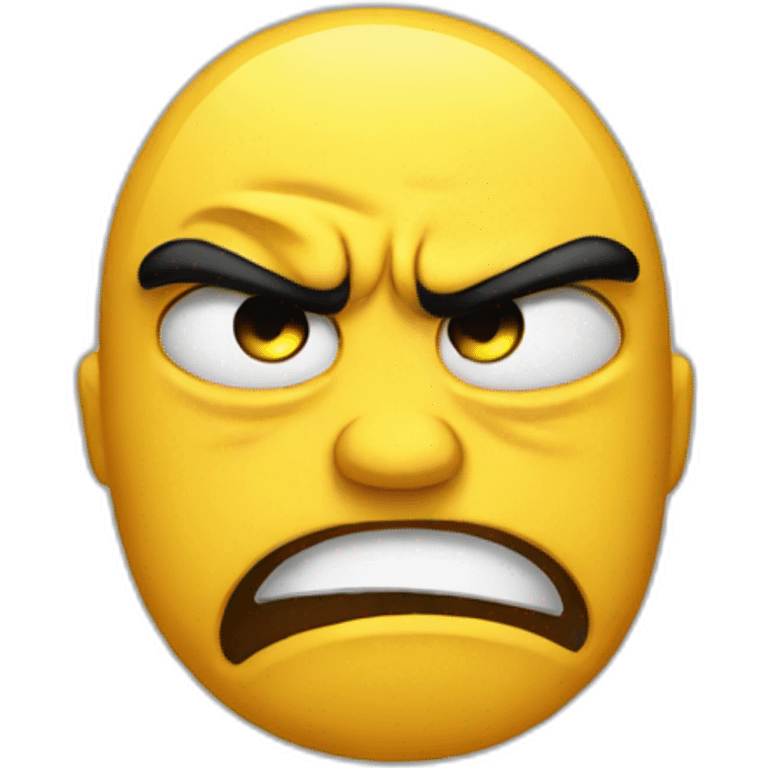 Angry sad emoji