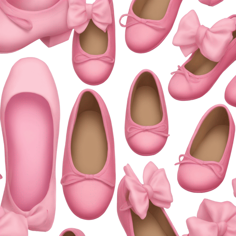 Zapatos de bailarina rosas  emoji