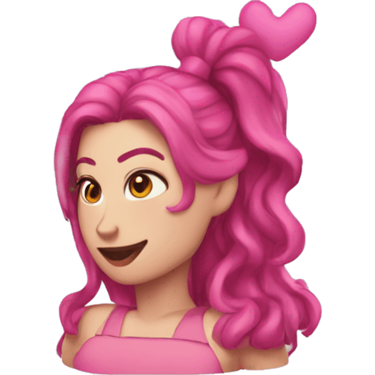 Corazon rosa emoji