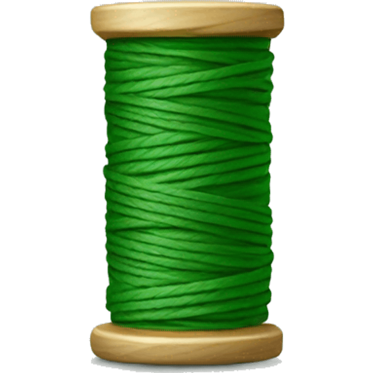 green thread spool emoji