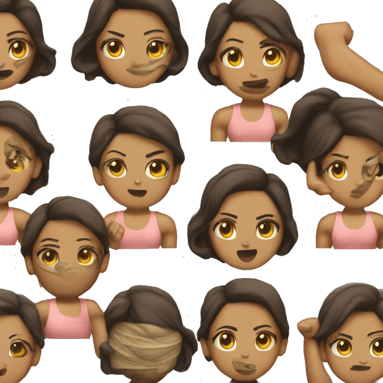 muscle girl  emoji