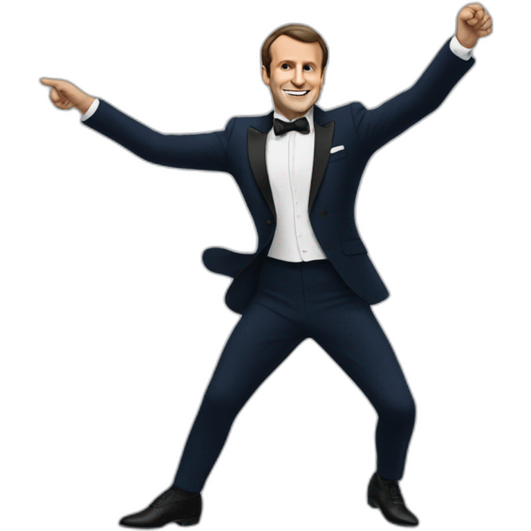 macron dancing emoji