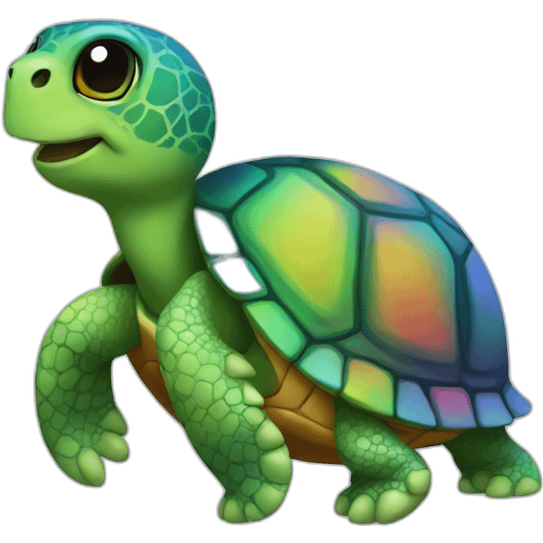 rainbow turtle emoji