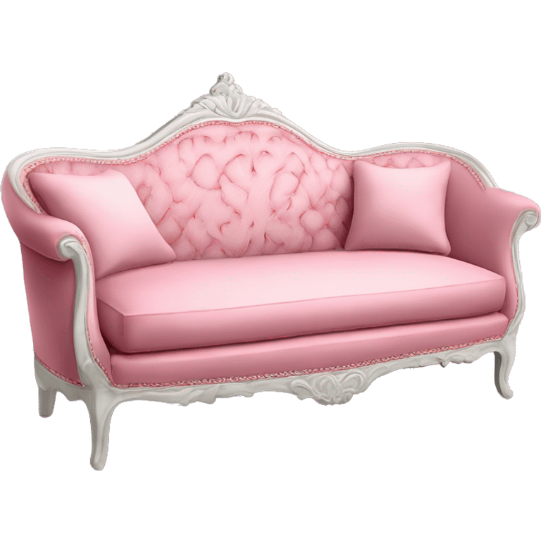 marie Antoinette lace pink sofa  emoji