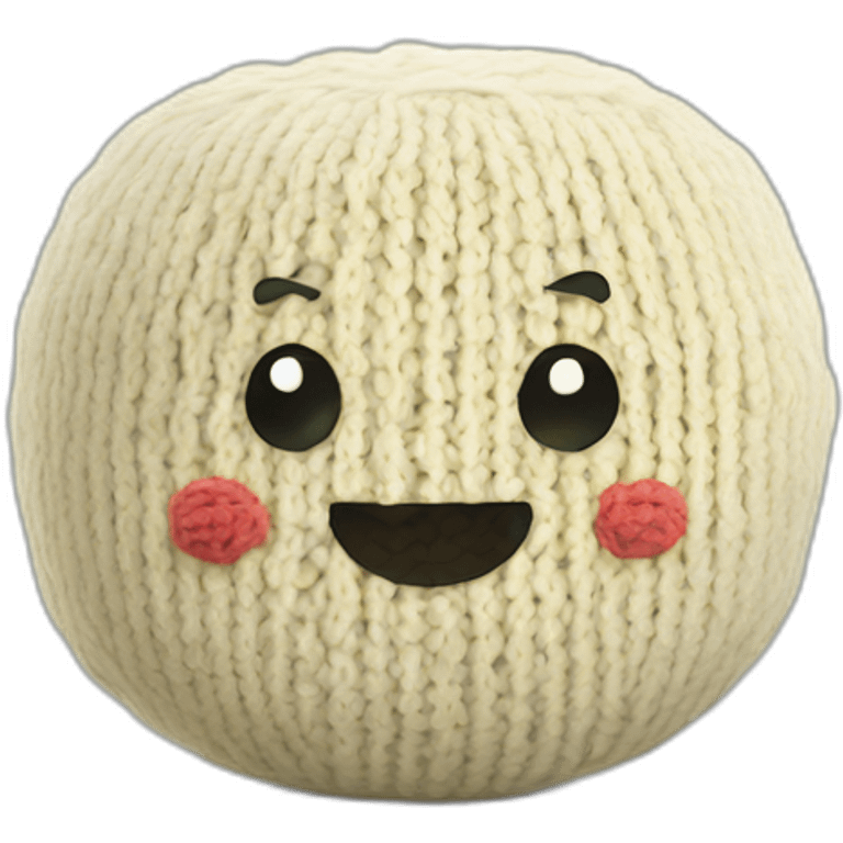 ball of knitted tofu emoji