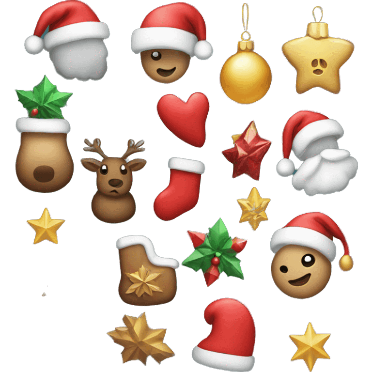 Aesthetic Christmas items emoji