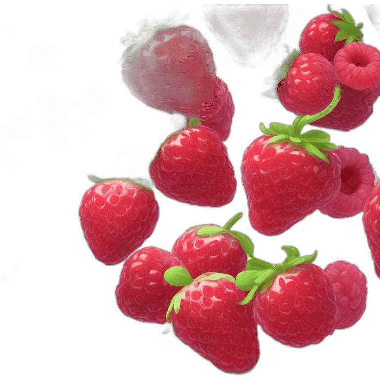 Fraise framboise myrtille emoji