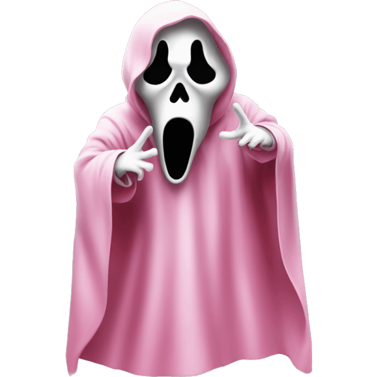 Pink ghostface-masc Movie Scream emoji