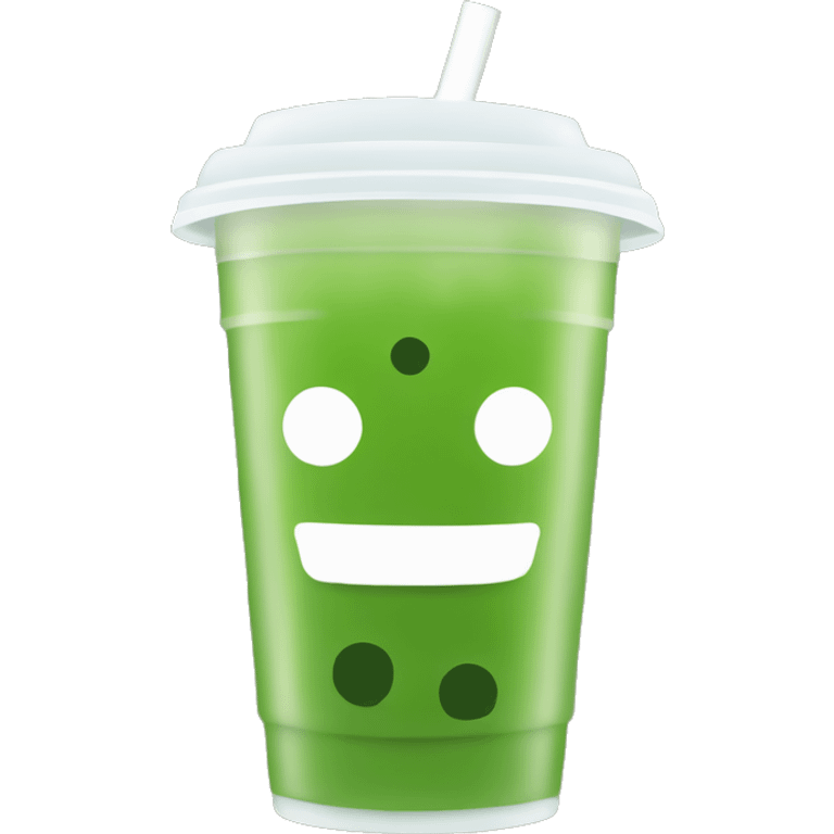 Boba green tea  emoji