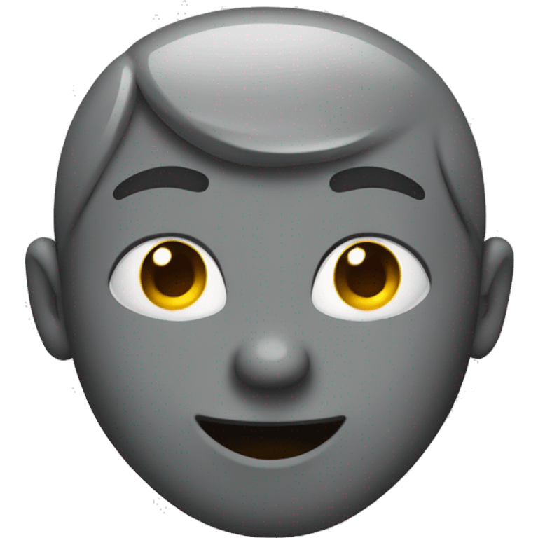 chat gris qui tient un cœur  emoji